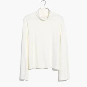 Madewell wide sleeve turtleneck top.